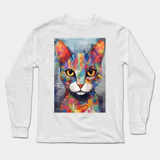 Abstract Cat 2 Long Sleeve T-Shirt